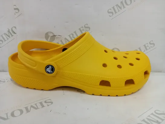 CROCS BRIGHT YELLOW CLOGS - UK 9/10