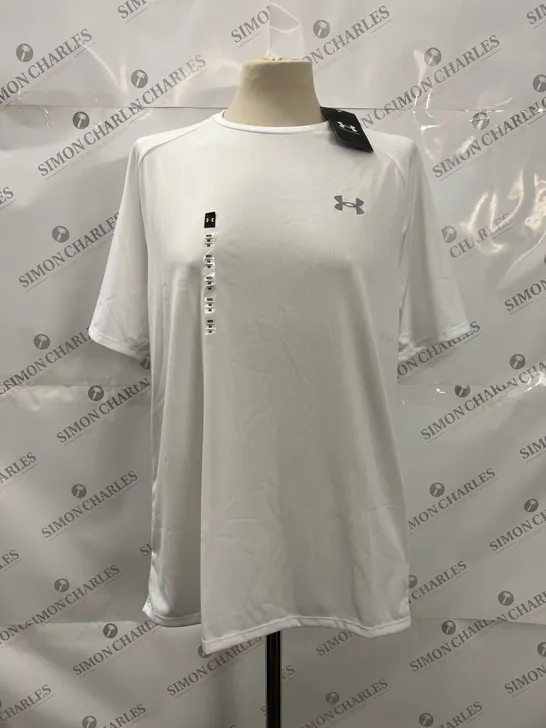 UNDER ARMOUR TECH T SHIRT IN WHITE SIZE M