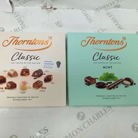 TWO BOXES OF ASSORTED THORNTONS SELECTION BOXES