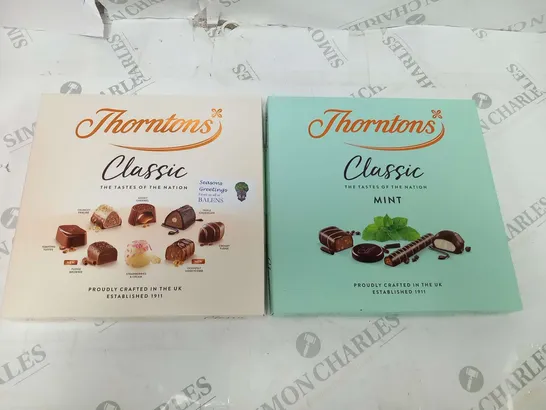 TWO BOXES OF ASSORTED THORNTONS SELECTION BOXES