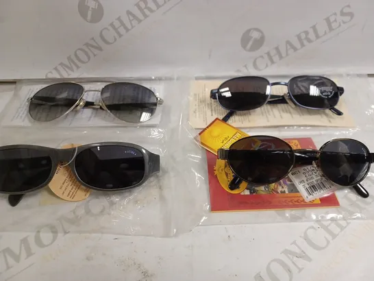 BOX OF APPROX 6 ASSORTED SUNGLASSES TO INCLUDE 6105 GREY, 4486M SILVER, 4293 BLACK, 4358 BLUE 