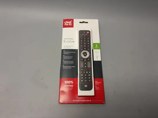 BOXED ONE-FOR-ALL URC7125, UNIVERSAL REMOTE CONTROL-EVOLVE 2