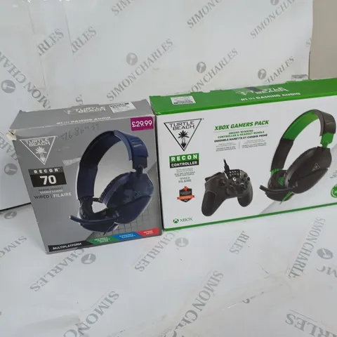 BOX OF APPROXIMATELY 8 GAMING HEADSETS 