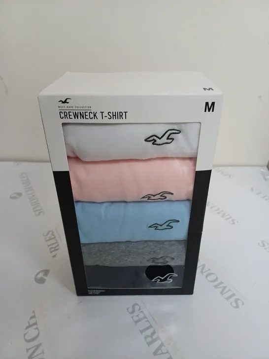 HOLLISTER CREWNECK T-SHIRT BOX OF 5 - MEDIUM