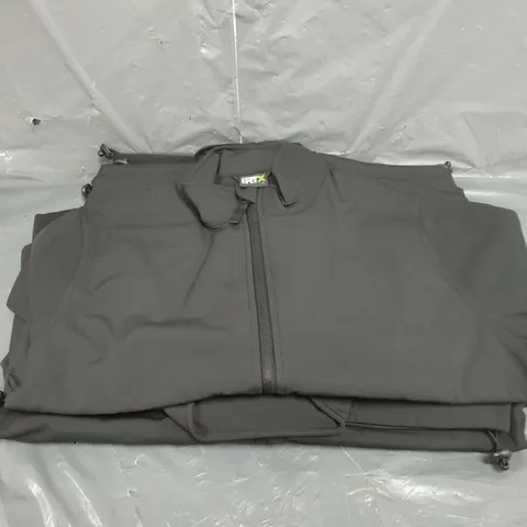 LOT OF FIVE BLACK ZIP UP JACKETS