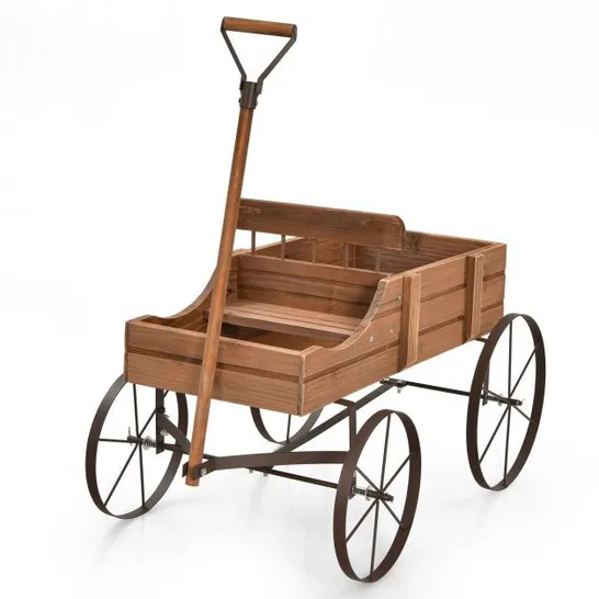 BOXED COSTWAY GARDEN PLANTER WAGON