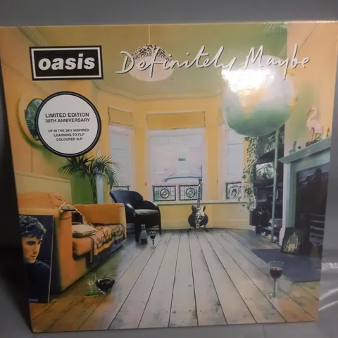 SEALED OASIS DEFINITELY MAYBE LIMITED EDITION 30TH ANNIVERSARY LP