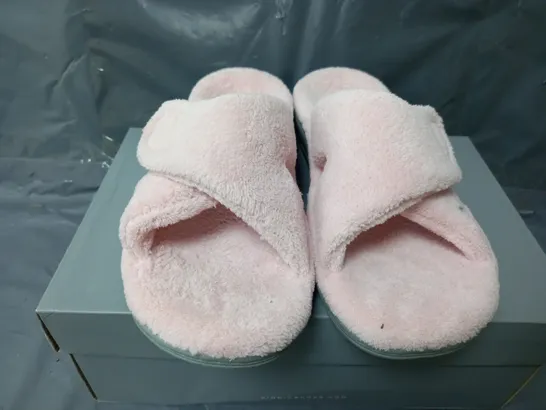 VIONIC INDULGE RELAX SLIPPERS IN PINK - UK 6