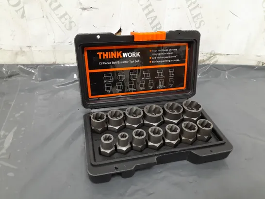 THINKWORK 13 PIECES BOLT EXTRACTOR TOOL SET