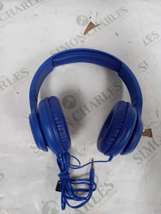 ASDA TECH WIRED HEADPHONES BLUE