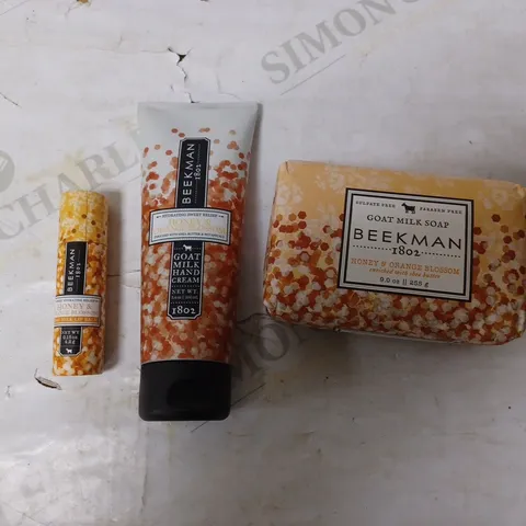 BEEKMAN 1802 4 PIECE HONEY & ORANGE BLOSSOM GOAT MILK COLLECTION