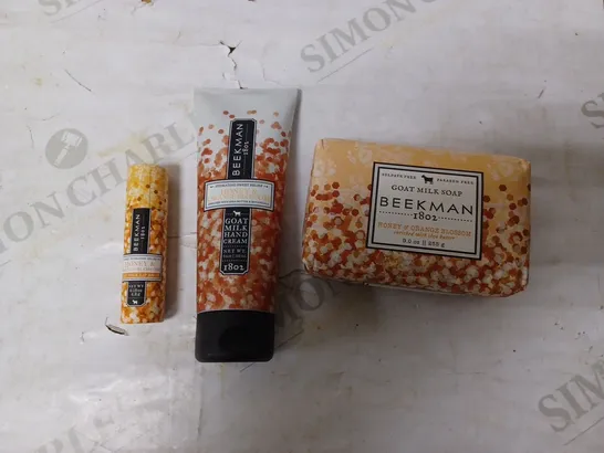 BEEKMAN 1802 4 PIECE HONEY & ORANGE BLOSSOM GOAT MILK COLLECTION