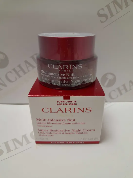 CLARINS SUPER RESTORATIVE NIGHT CREAM ALL SKIN TYPES 50ML