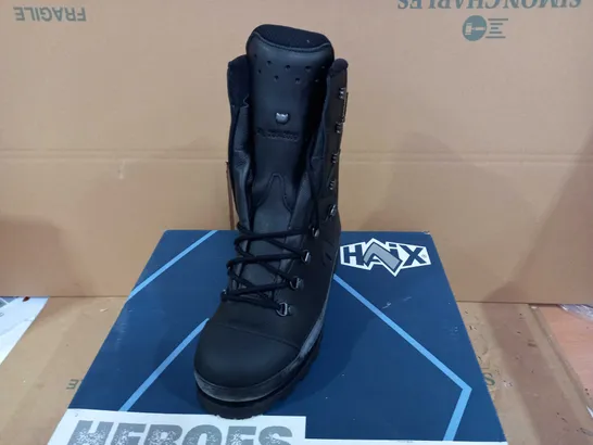 BOXED PAIR OF BRAND NEW HAIX CLIMBER SAFETY WORK BOOTS IN BLACK UK SIZE 6.5