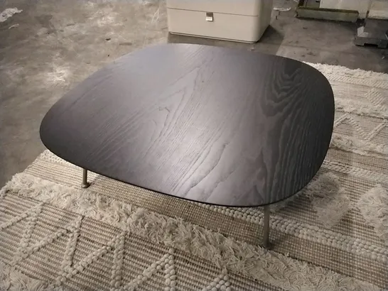 DESIGNER ITALIAN MADE NATUZZI 90X90 DARK ASH LOW COFFEE TABLE  RRP £740