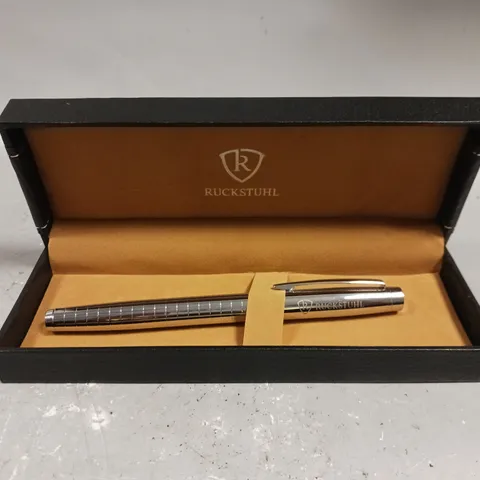 RUCKSTUHL STAINLESS STEEL LUXURY PEN IN GIFT BOX