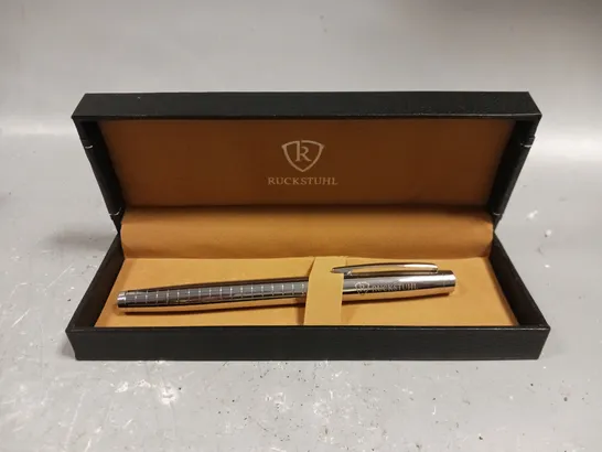 RUCKSTUHL STAINLESS STEEL LUXURY PEN IN GIFT BOX