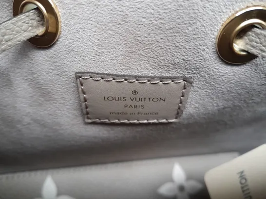 BOXED LOUIS VUITTON TAN SHORT STRAP POUCH BAG & PURSE 