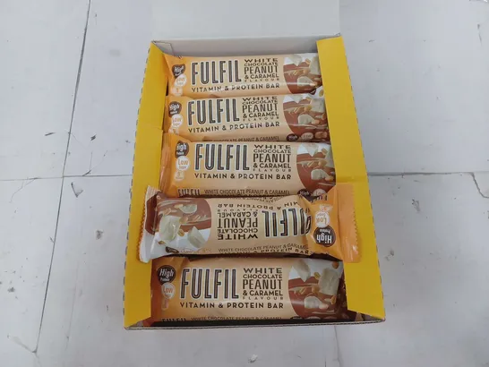 BOXED 14 FULFIL VITAMIN AND PROTEIN BARS - WHITE CHOCOLATE PEANUT & CARAMEL FLAVOUR