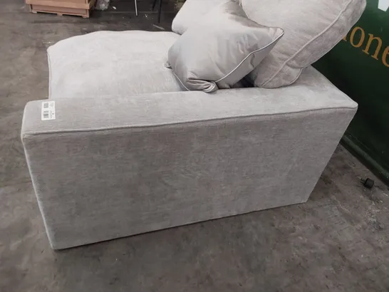 GREY PLUSH FABRIC CORNER SECTION 