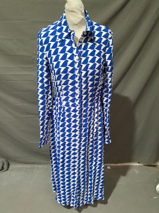 BODEN MAXI DRESS BLUE SIZE 10