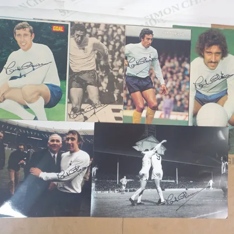 SMALL ASSORTMENT OF MARTIN CHIVERS SIGNED FOOTBALL PHOTOS