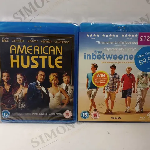 LOT OF APPROXIMATELY 25 BLURAY DVDS TO INCLUDE 20 'AMERICAN HUSTLE' DVDS, 5 'THE INBETWEENERS 2' DVDS