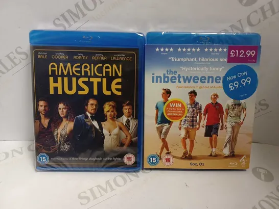 LOT OF APPROXIMATELY 25 BLURAY DVDS TO INCLUDE 20 'AMERICAN HUSTLE' DVDS, 5 'THE INBETWEENERS 2' DVDS