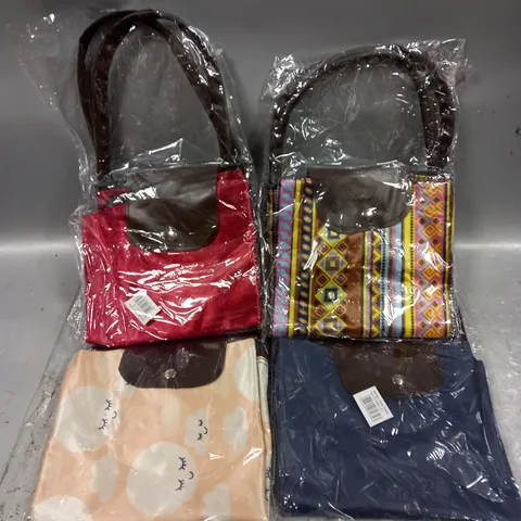 BOX OF APPROX 15 BETTY BAGS IN ASSORTED COLOURS AND PATTERNS