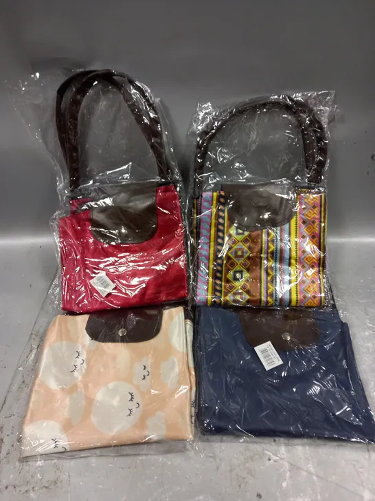 BOX OF APPROX 15 BETTY BAGS IN ASSORTED COLOURS AND PATTERNS