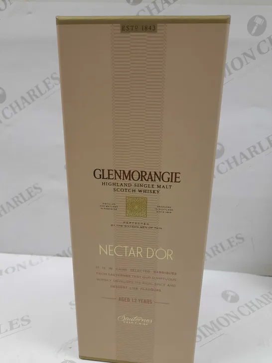 BOXED GLENMORANGIE HIGHLAND SINGLE MALT SCOTCH WHISKY NECTAR D'OR AGED 12 YEARS SAUTERNES CASK FINISH