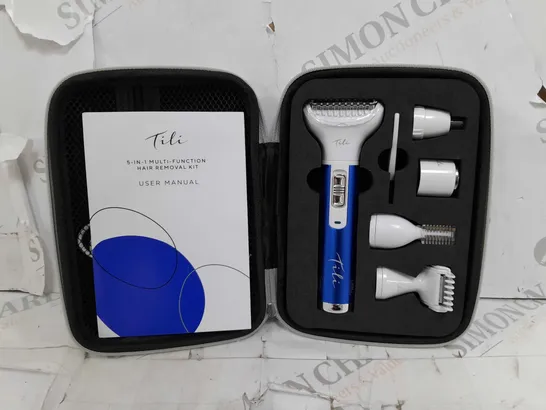 TILI 5-IN-1 MULTI-FUNCTION HAIR REMOVAL KIT - NAVY BLUE 