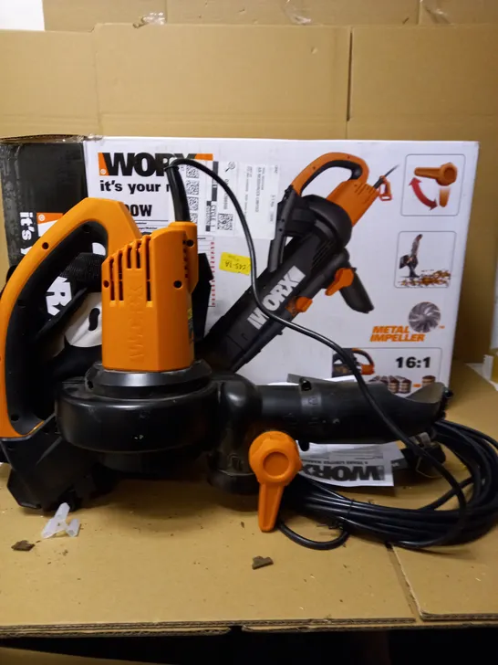 WORX 3000W GARDEN BLOWER (MODEL WG505E)