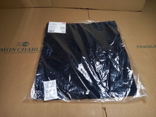 PACKAGED UNIQLO NAVY SMART ANKLE TROUSERS - LARGE
