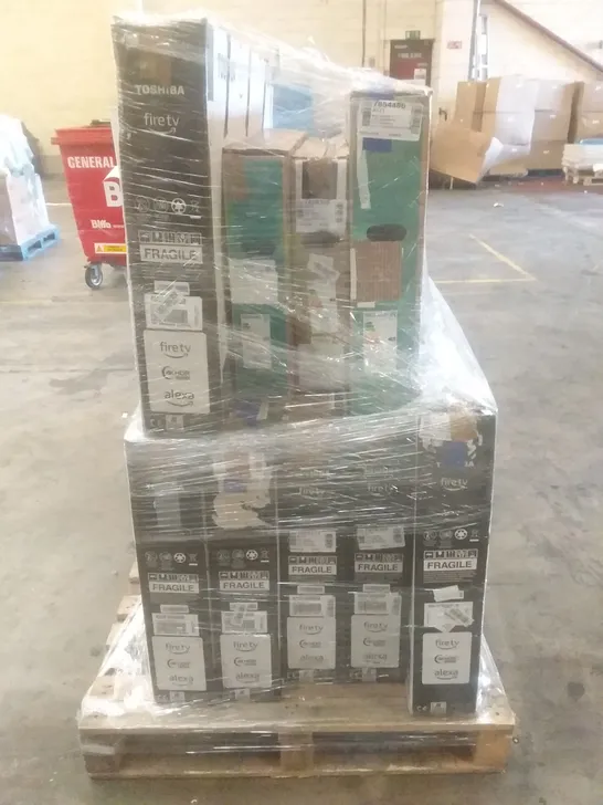 PALLET OF APPROX X9 ASSORTED UNTESTED TVS 