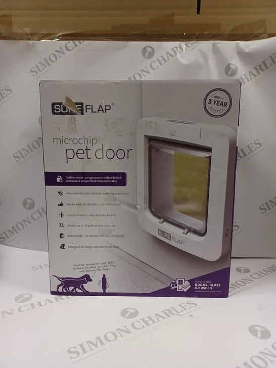 BOXED SEALED SURE FLAP MICROCHIP PET DOOR 