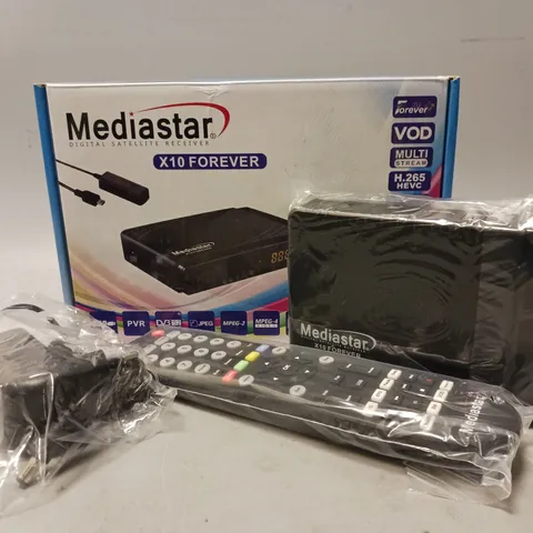 BOXED MEDIASTAR X10 FOREVER DIGITAL SATELLITE RECEIVER