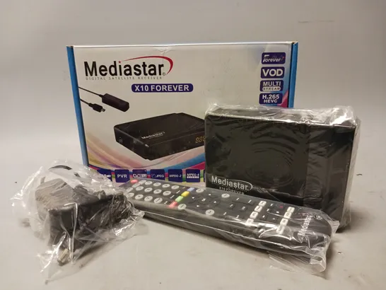 BOXED MEDIASTAR X10 FOREVER DIGITAL SATELLITE RECEIVER