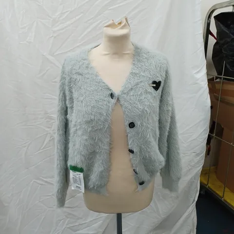 RECOIN FLUFFY BUTTON UP JACKET