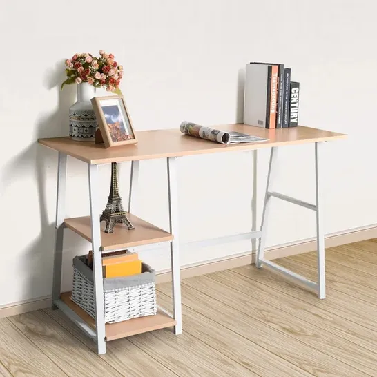 BOXED SADIE DESK OAK/WHITE 120 X 50 X 73CM