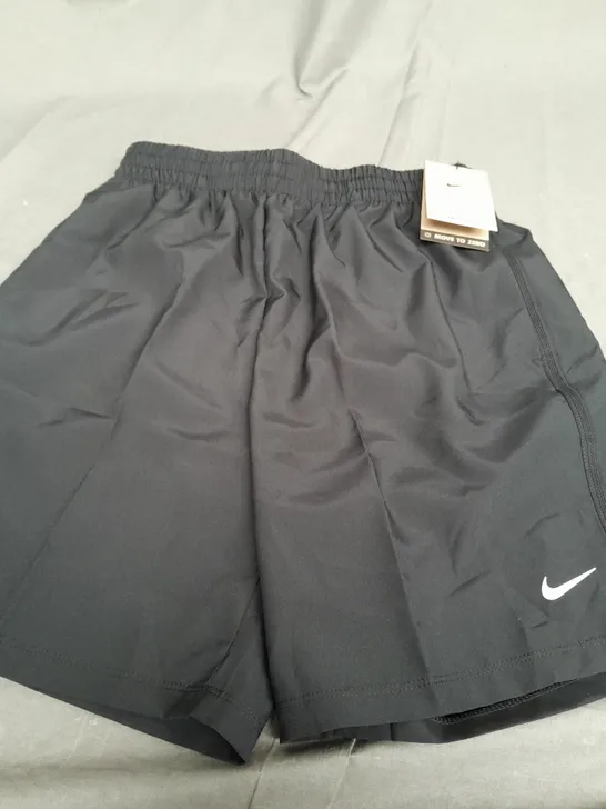 NIKE DRI FIT BLACK SHORTS - LARGE