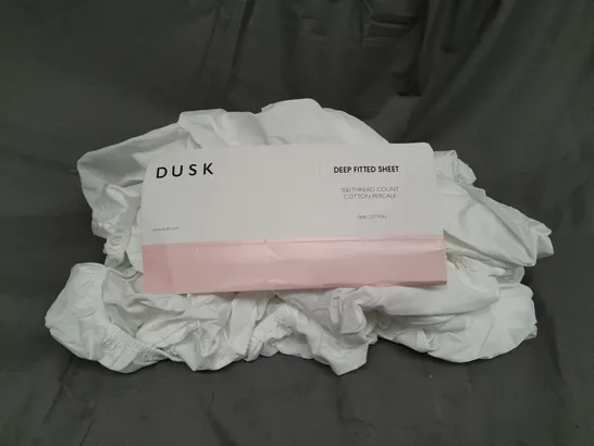 DUSK DEEP FITTED SHEET 200-THREAD COUNT COTTON PERCALE 