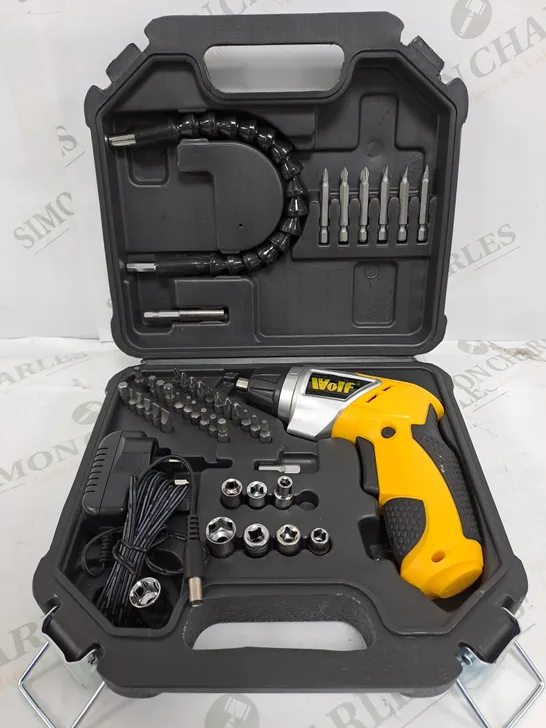 BOXED WOLF 3.6V CORDLESS SCREWDRIVER KIT