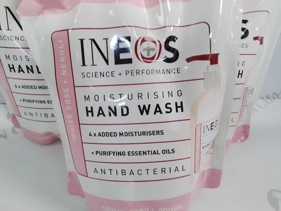 LOT OF 3 BRAND NEW INEOS 1000ML MOISTURING HAND WASHES - COLLECTION ONLY