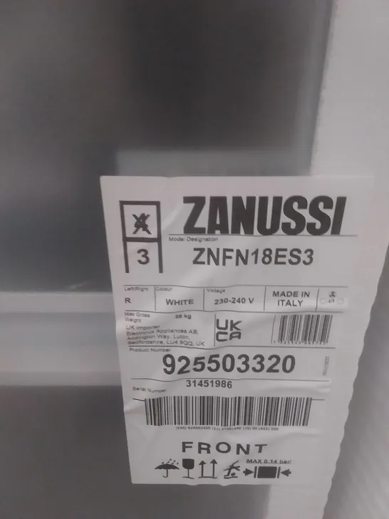 ZANUSSI ZNFN18ES3 FRIDGE FREEZER RRP £734.00