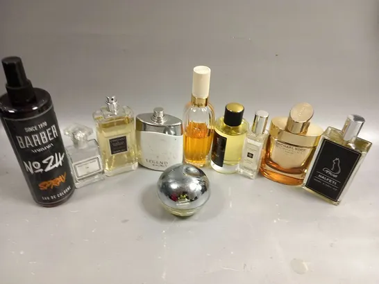 APPROXIMATELY 10 UNBOXED FRAGRANCES TO INCLUDE; DKNY, MARMARA, GUERLAIN, LEGEND, OUD OBSESSION AND MICHAEL KORS