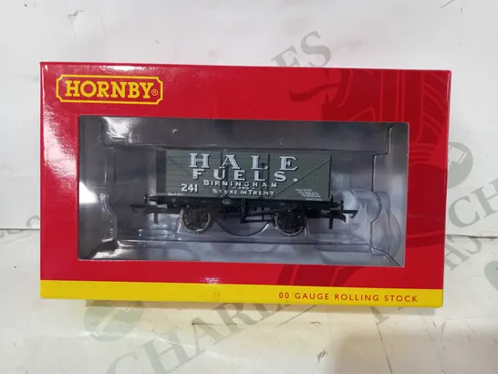 HORNBY 00 GAUGE HALE FUELS 7 PLANK WAGON MODEL