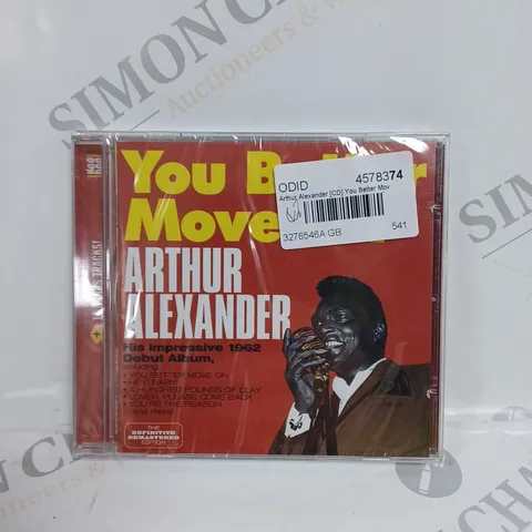 SEALED ARTHUR ALEXANDER - YOU BETTER MOVE ON NEW CD