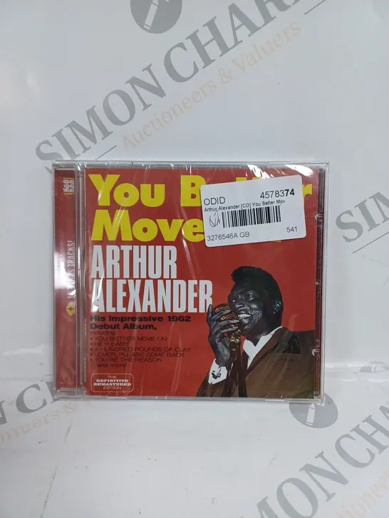 SEALED ARTHUR ALEXANDER - YOU BETTER MOVE ON NEW CD