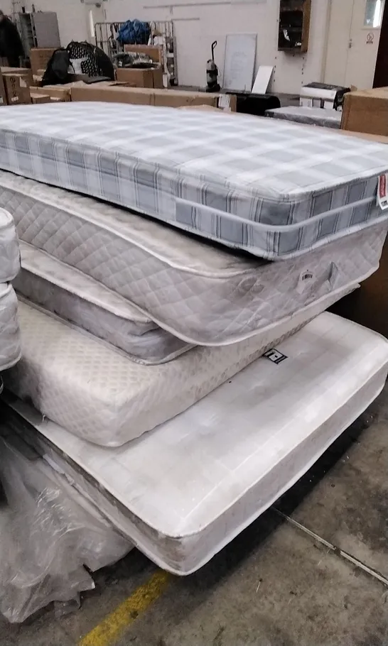 STACK OF APPROXIMATELY 6 ASSORTED MATTRESSES